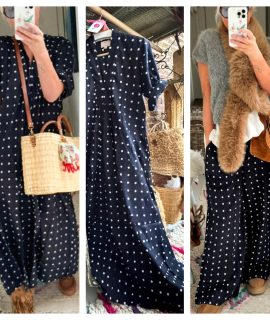 NEW: Polkadot Kaftan/Dress🐦‍⬛