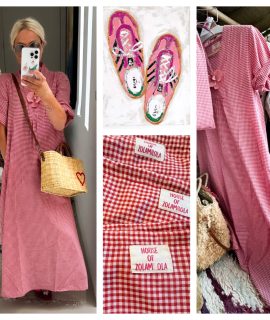 NEW: Vichy Kaftan/Dress