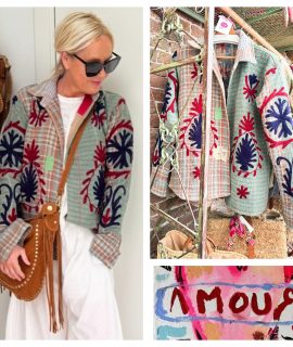 SOLD Vintage Kantha/Suzani Jasje