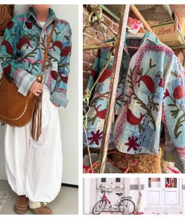 NEW: Vintage Kantha/Suzani jasje