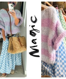 NEW: ZolaStripeSweater Lila/Blue