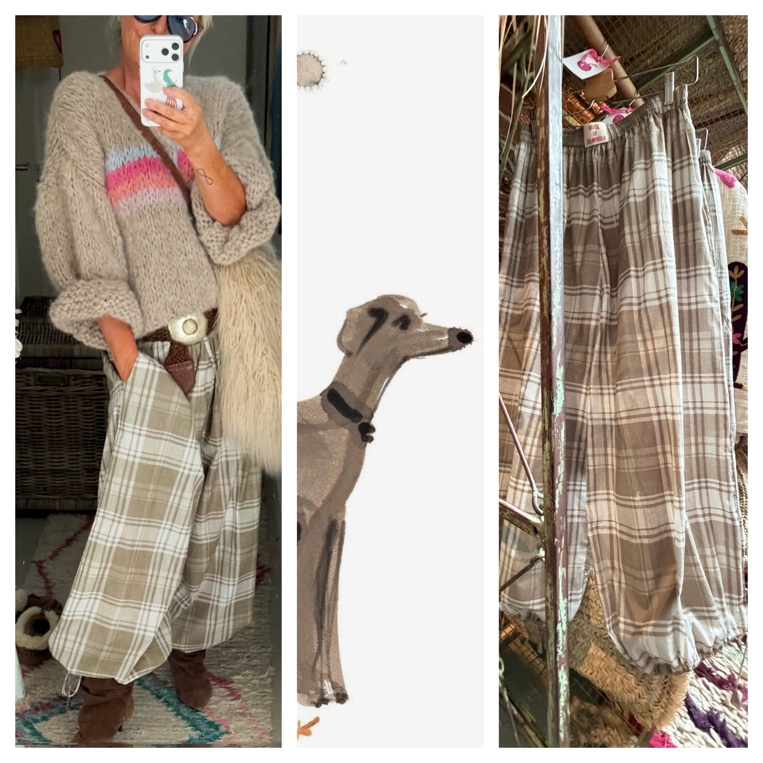 NEW: BigBaggy BalloonTrousers Ruit - Afbeelding 2