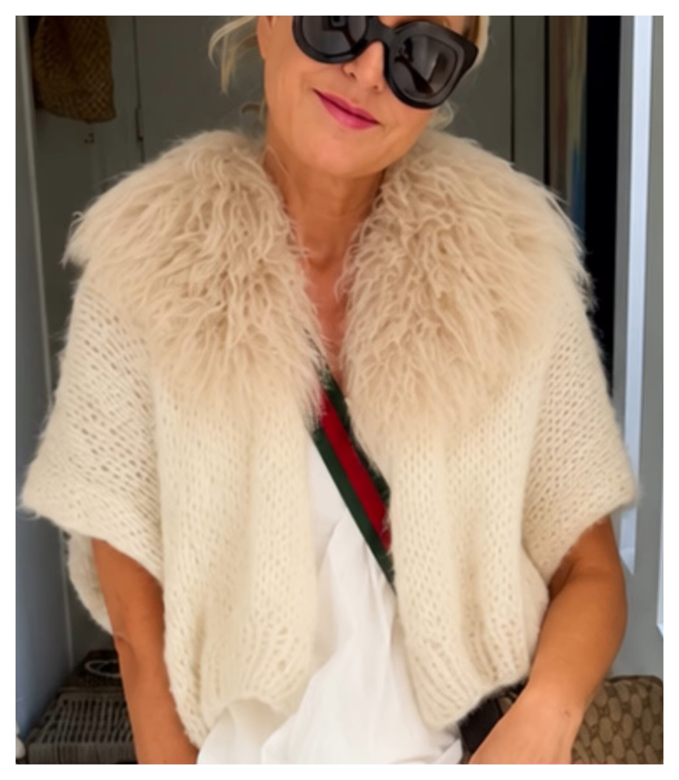 NEW: ZolaAlpaca Gilet met Mongolian sheepskin kraag - Afbeelding 2