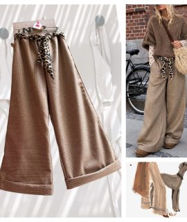 New: The Tweed/Wool Marlene D. Trousers ruitje